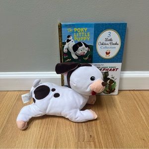 Little Golden book and Puppy character